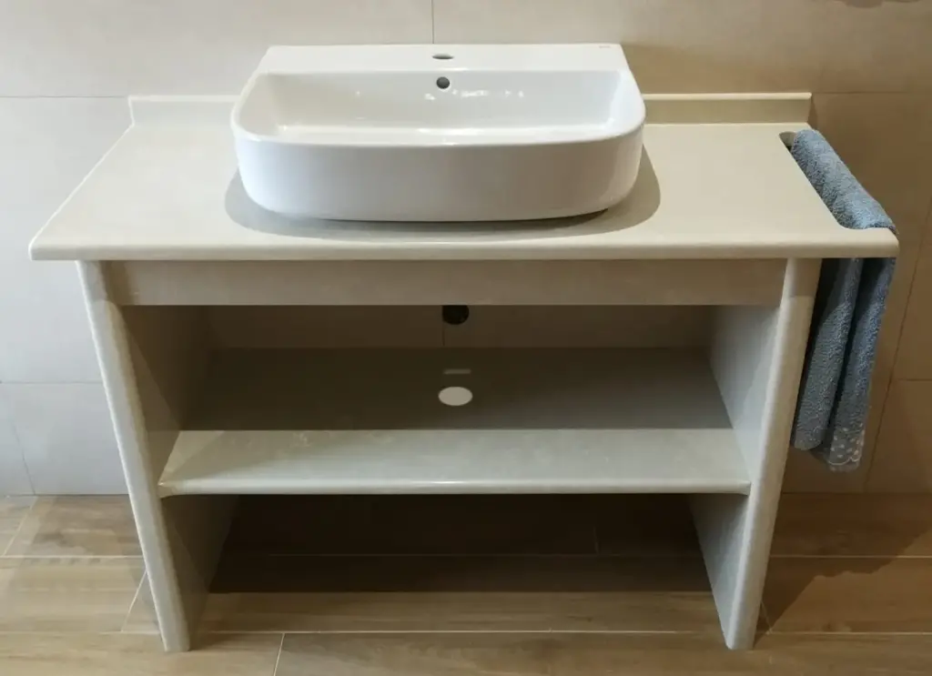 lavabo baño piedra