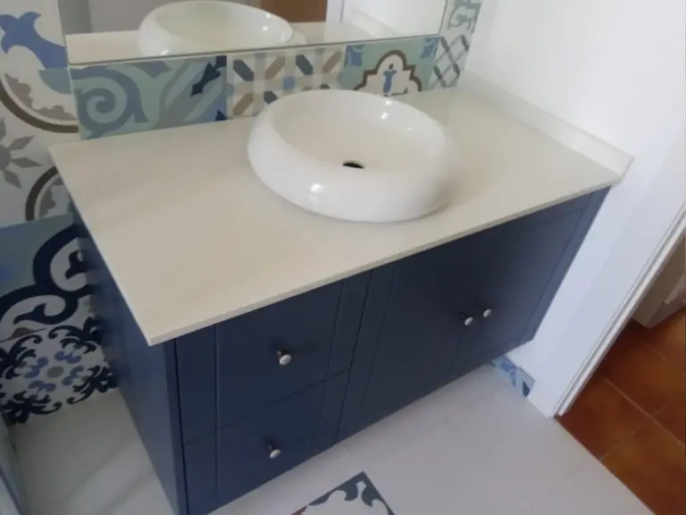 marmol encimera baño